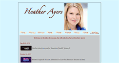Desktop Screenshot of heatherayers.com